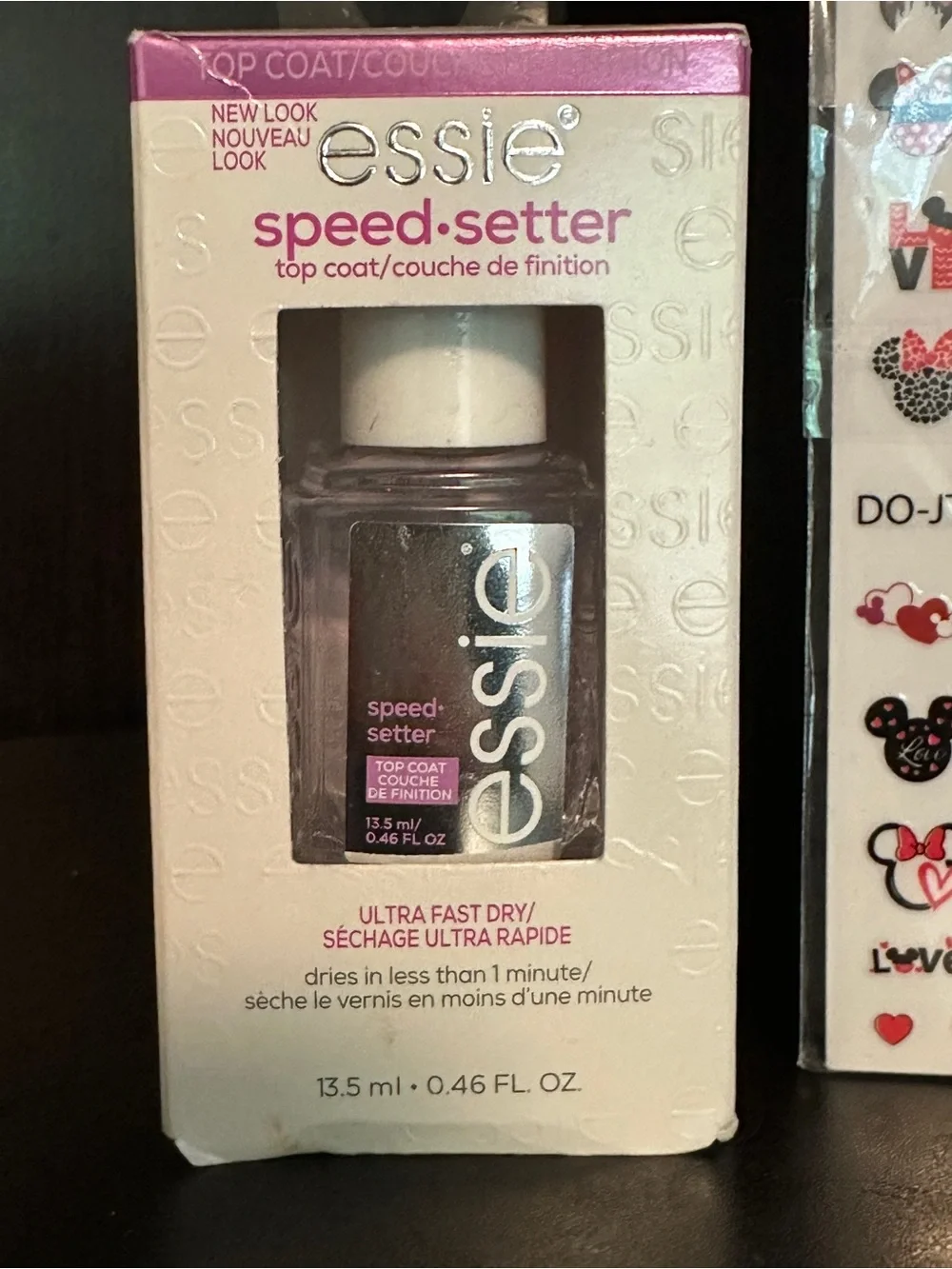 Disney Nail Decals and Essie Top Coat Set Polished‎ Manicure DIY